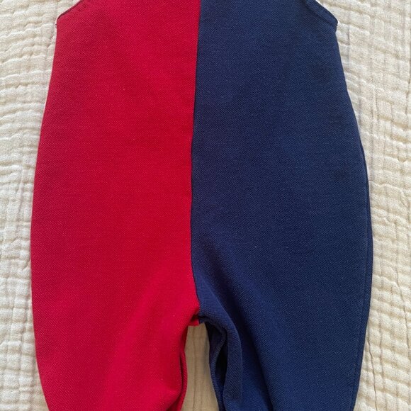 Vintage Red & Blue Genuine Rail Romper - 6m - Picture 4 of 6